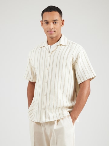 JACK & JONES Классический крой Рубашка 'JWHCOBA' в Бежевый: спереди