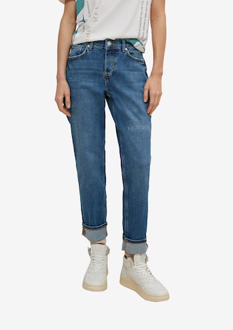 comma casual identity regular Jeans i blå: forside