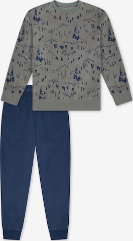 Pyjama ' Nightwear ' SCHIESSER en bleu : devant