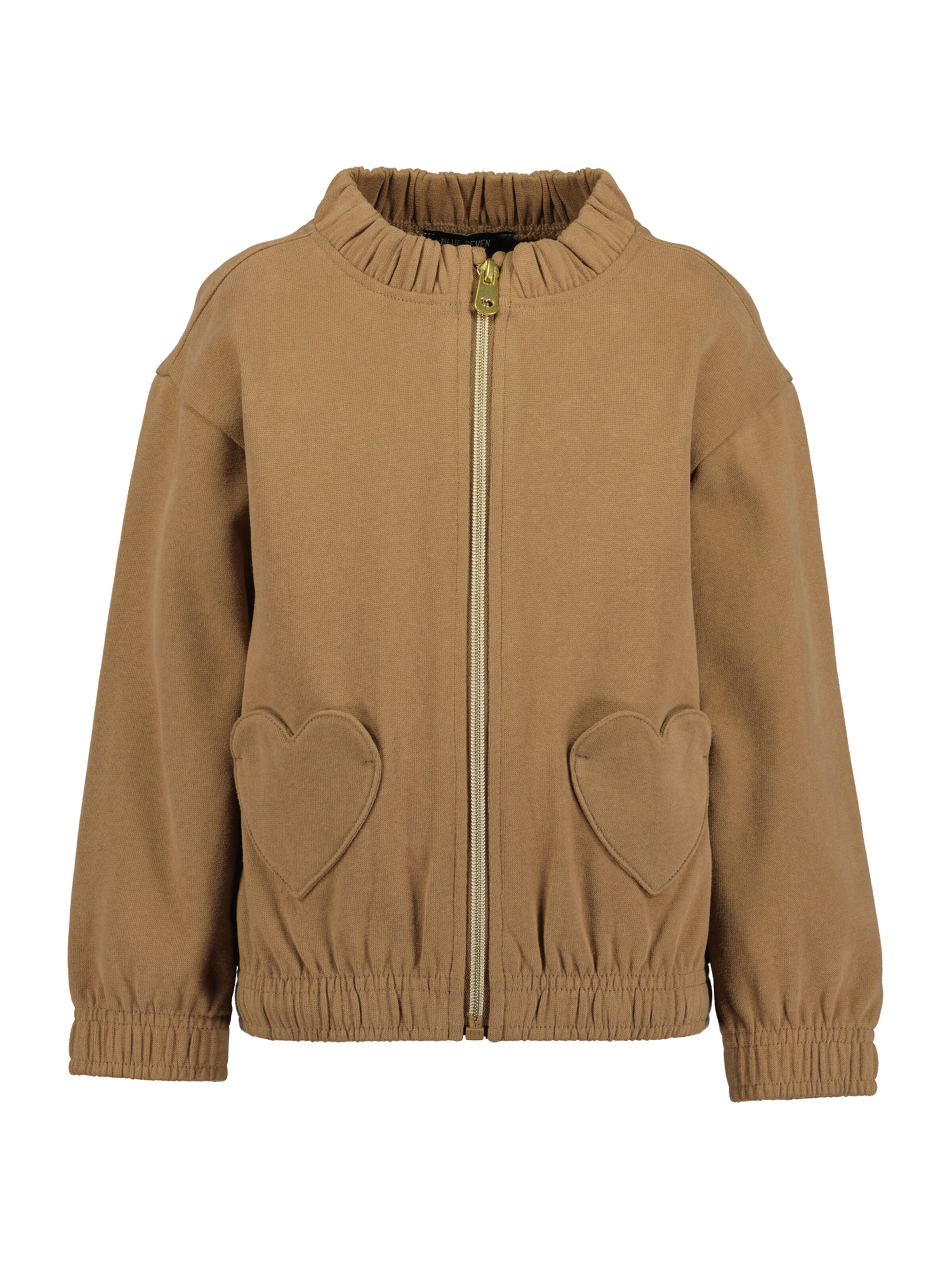BLUE SEVEN Between-Season Jacket in Brown: front