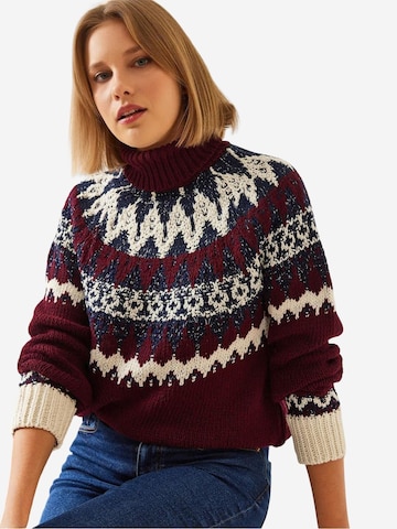 Bianco Lucci - Pullover 'Pullover' em vermelho: frente