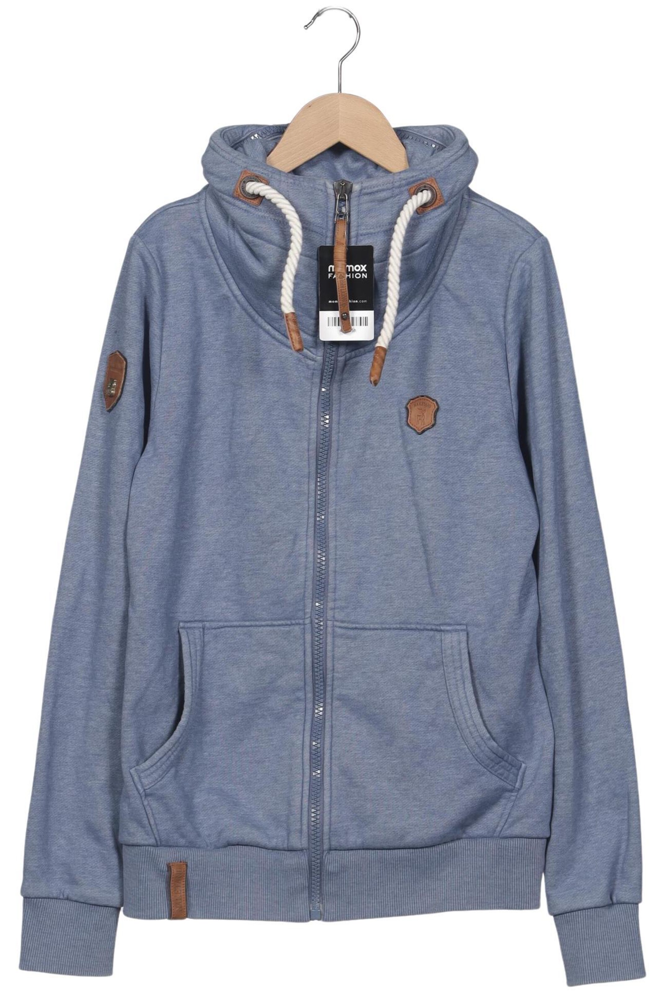 naketano Sweatshirt & Zip-Up Hoodie in L in Blue: front