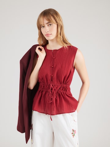 MSCH COPENHAGEN - Blusa 'Celaene' en rojo: frente