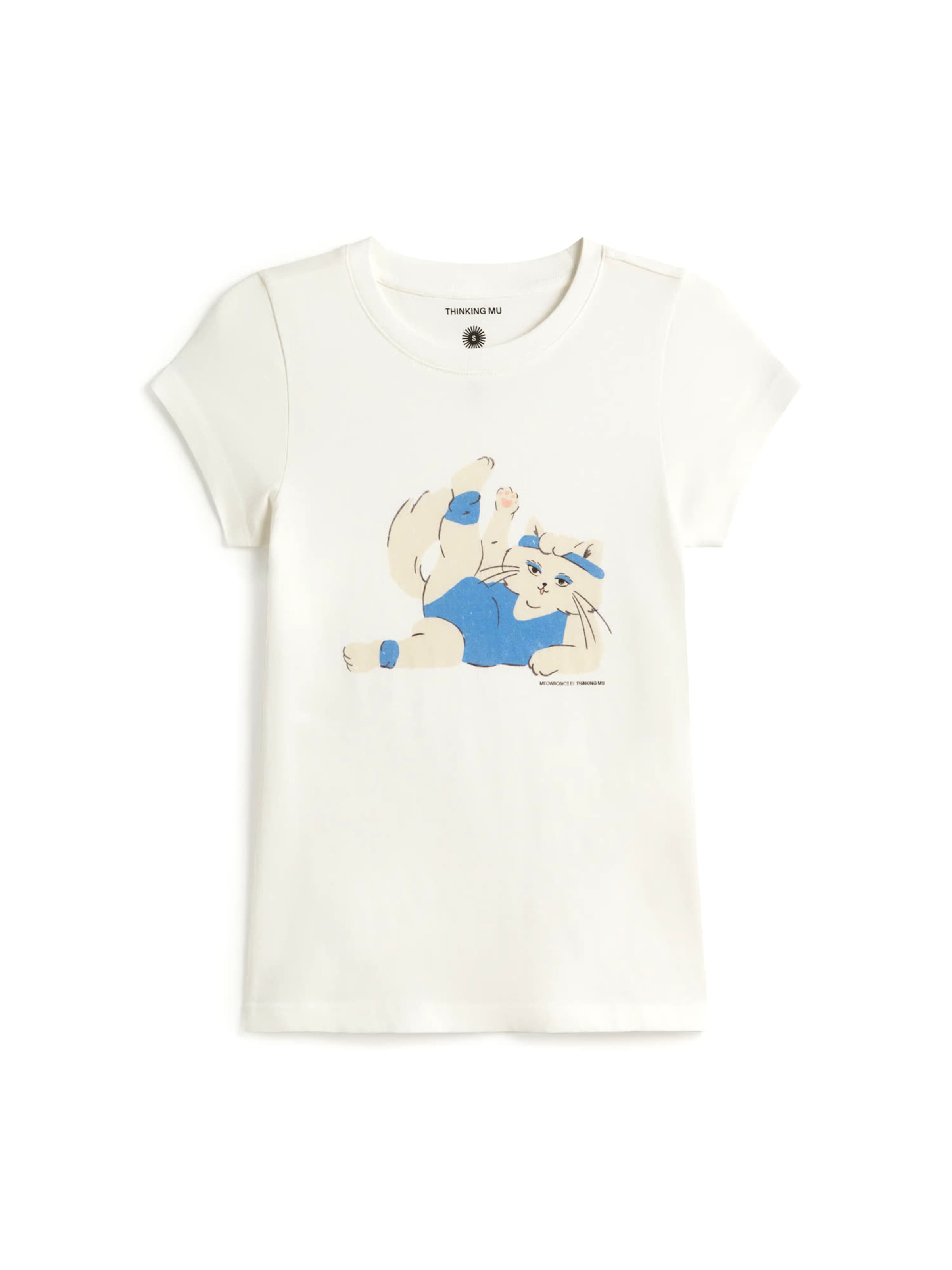 Maglietta 'MIRNA' di Thinking MU in bianco: frontale