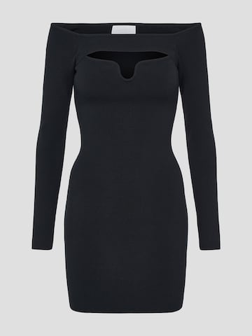 LeGer by Lena GerckeHaljina 'Evelin' - crna boja: prednji dio