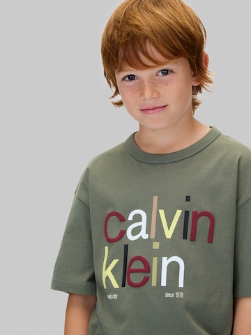 Calvin Klein Jeans Tričko – zelená