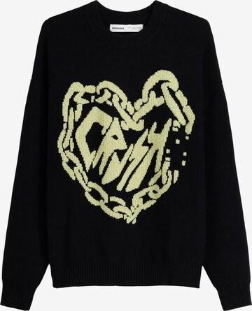 Bershka Sweater in Black: front