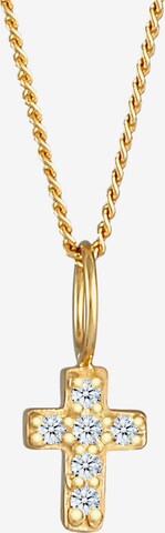 Elli DIAMONDS Halskette Kreuz in Gold: predná strana