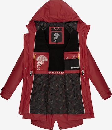 NAVAHOO Raincoat 'Rainy Flower' in Red