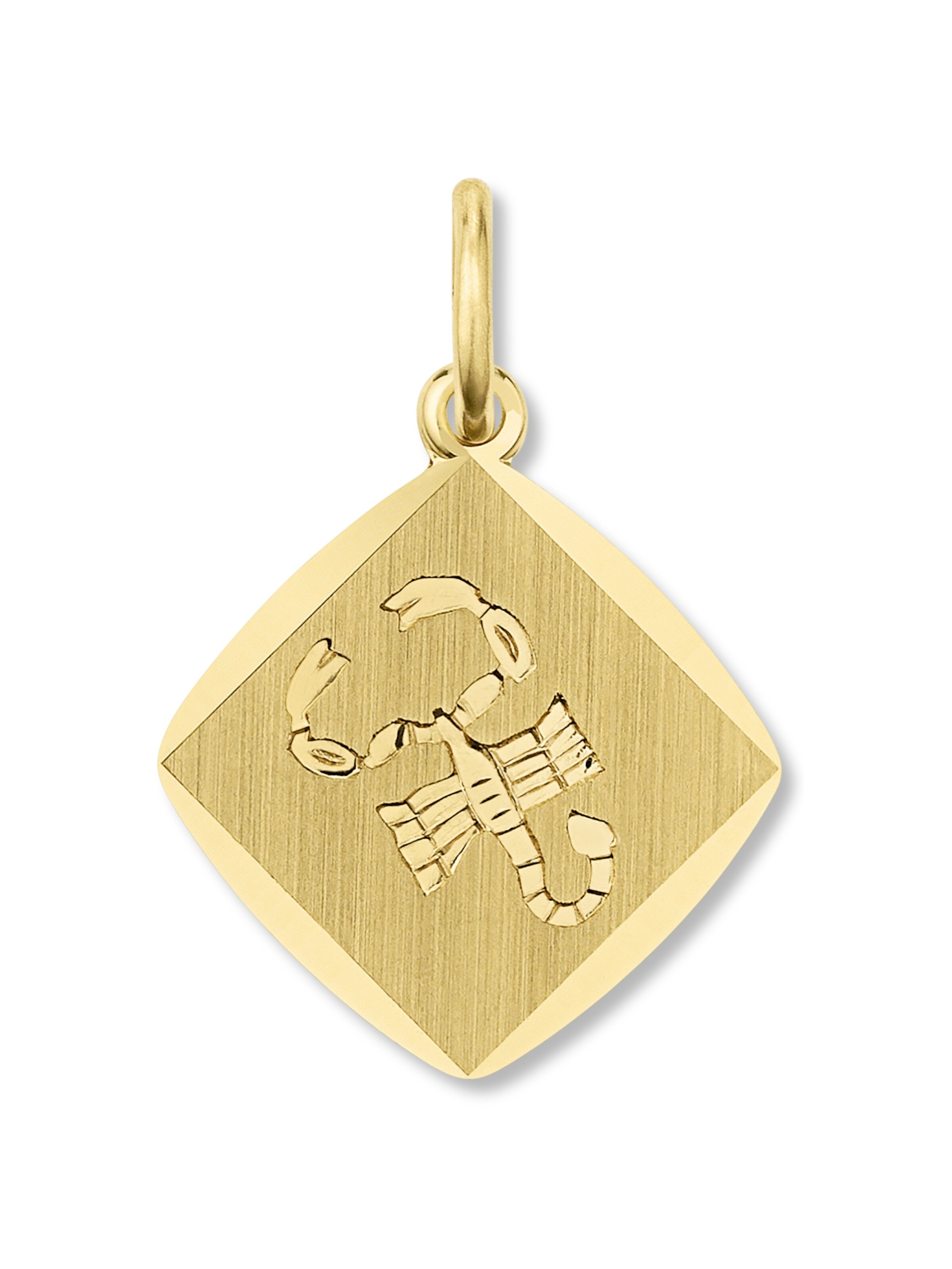 ONE ELEMENT Anhänger 'Skorpion' in Gold: Vorderseite