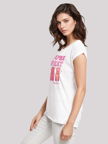 T-shirt 'Valentinstag You're Sweet Gummy Bears' F4NT4STIC en blanc