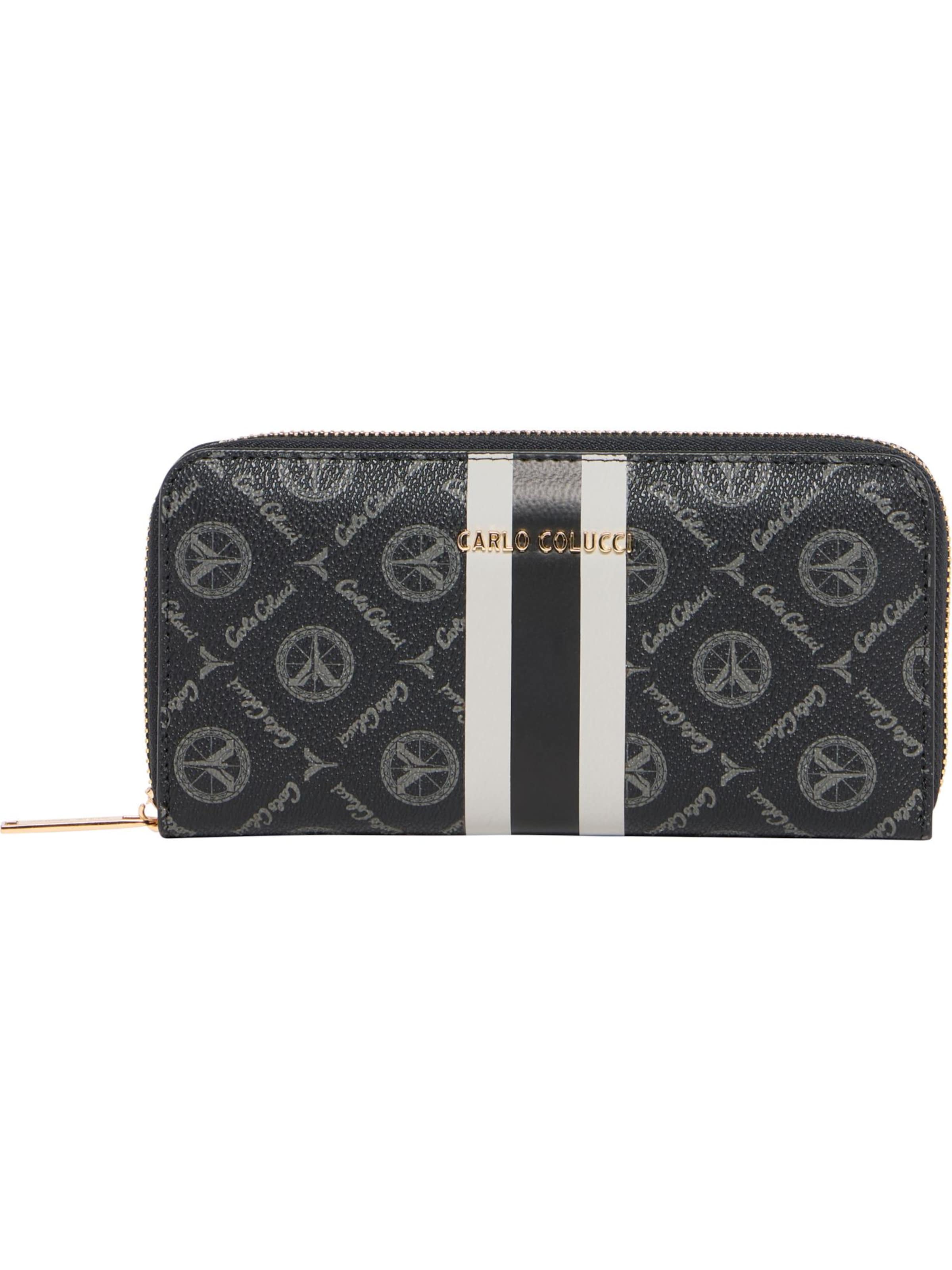 Carlo Colucci Portemonnee 'Elmazi' in Zwart: voorkant
