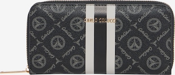 Carlo Colucci Portemonnee 'Elmazi' in Zwart: voorkant