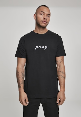 Mister Tee Shirt 'Pray' in Black: front