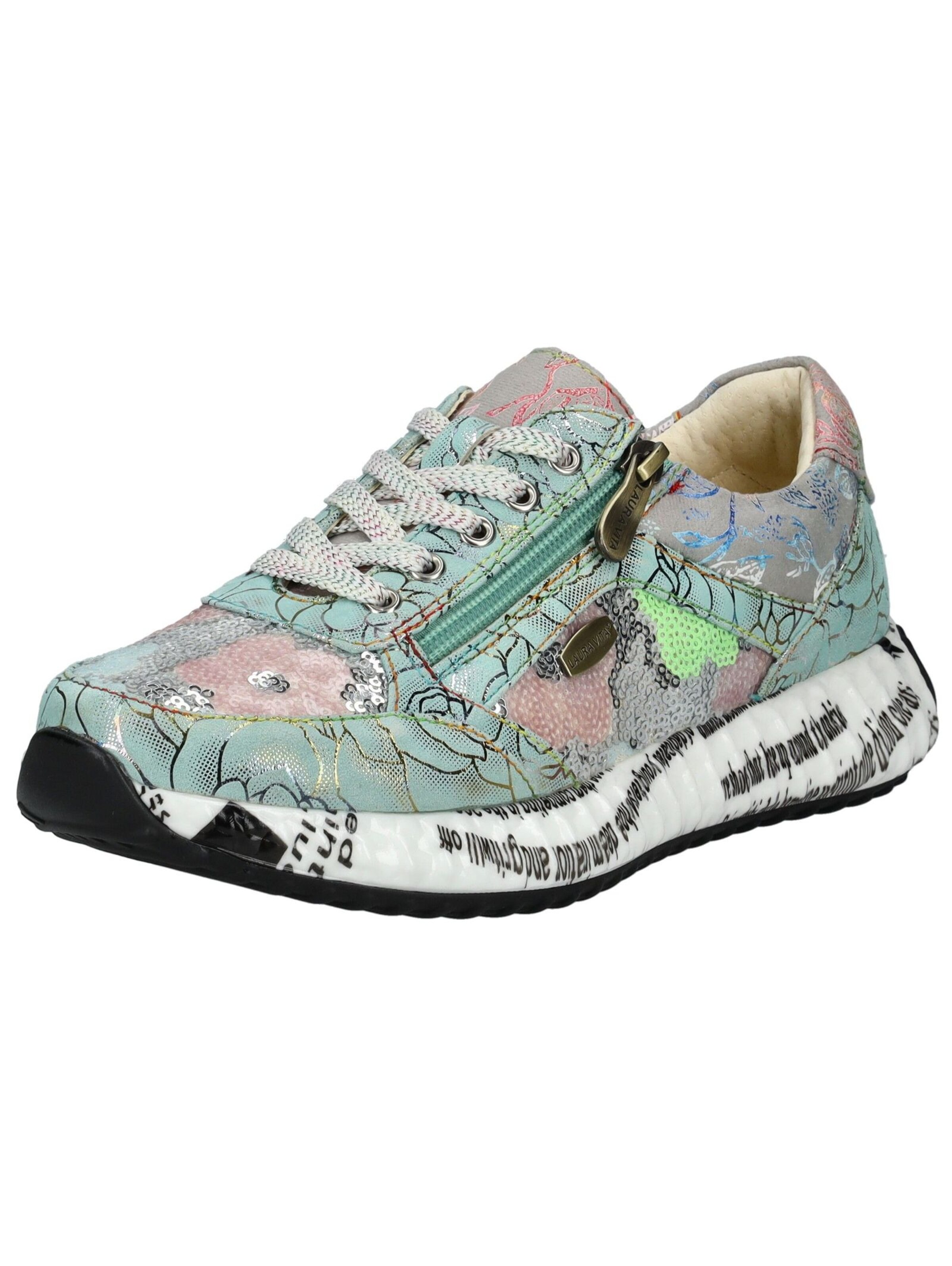 Baskets basses 'Burton' Laura Vita en vert : devant