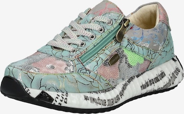 Laura Vita Platform trainers 'Burton' in Green: front