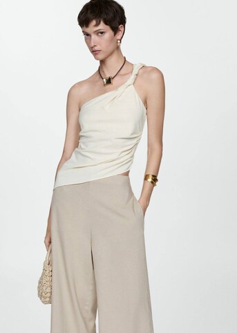 MANGO Loosefit Hose 'Linovis' in Beige