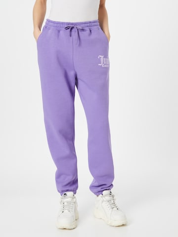 Tapered Pantaloni sport de la Juicy Couture Sport pe mov: față