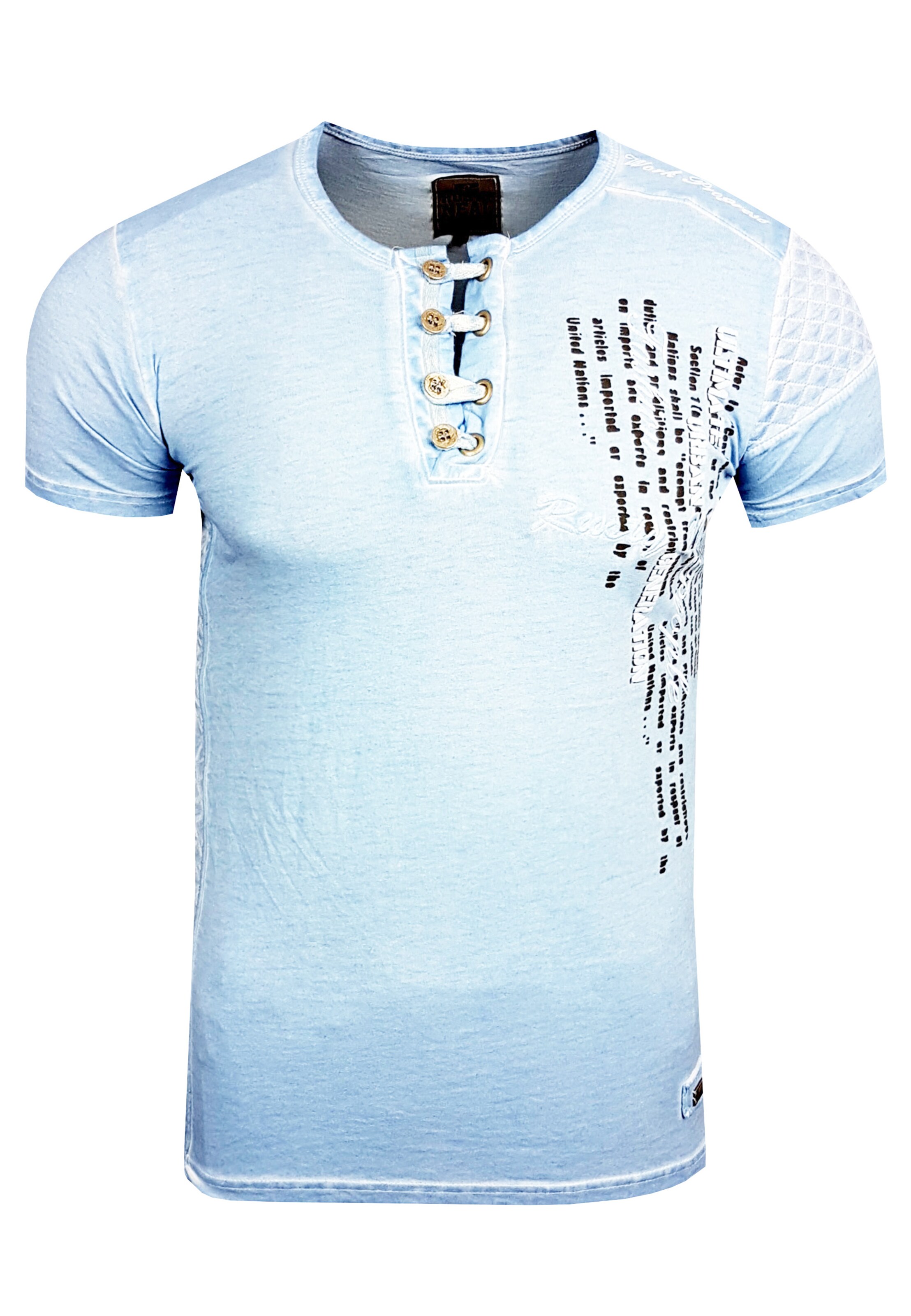 Rusty Neal T-Shirt in Blau: Vorderseite