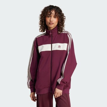 ADIDAS ORIGINALS Sweatvest 'Colorblock Track ' in Rood: voorkant