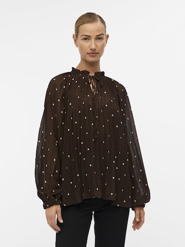 OBJECT Blouse 'Brink' in Brown: front