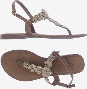 LAZAMANI Sandals & High-Heeled Sandals in 41 in Brown: front