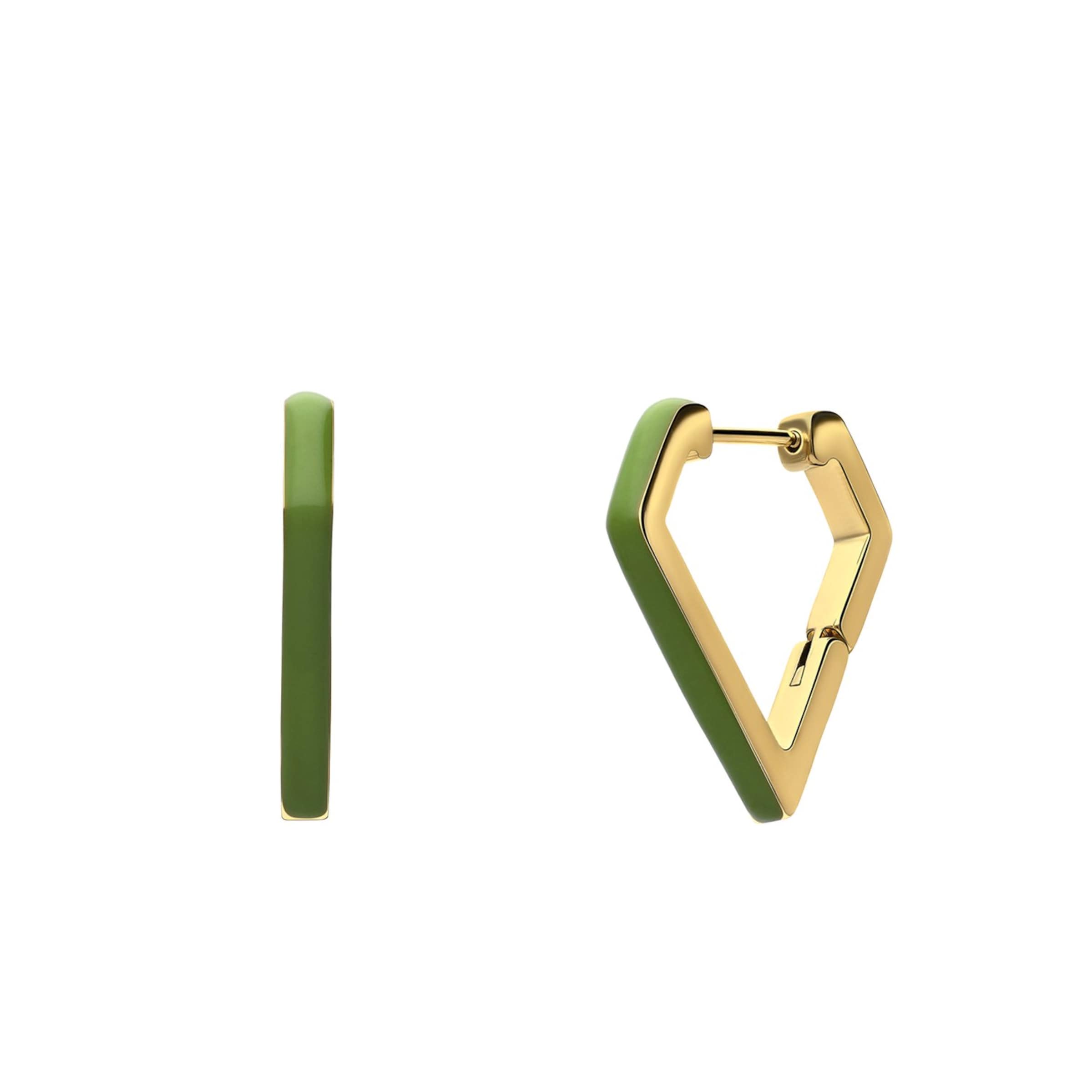 Lucardi Earrings in Gold: front