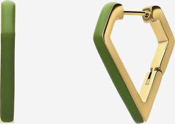 Boucles d'oreilles Lucardi en or : devant