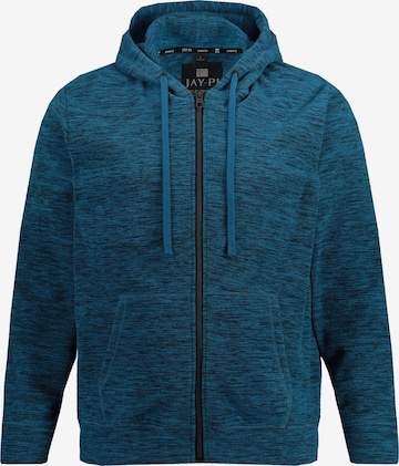 JAY-PI Fleece jas in Blauw: voorkant