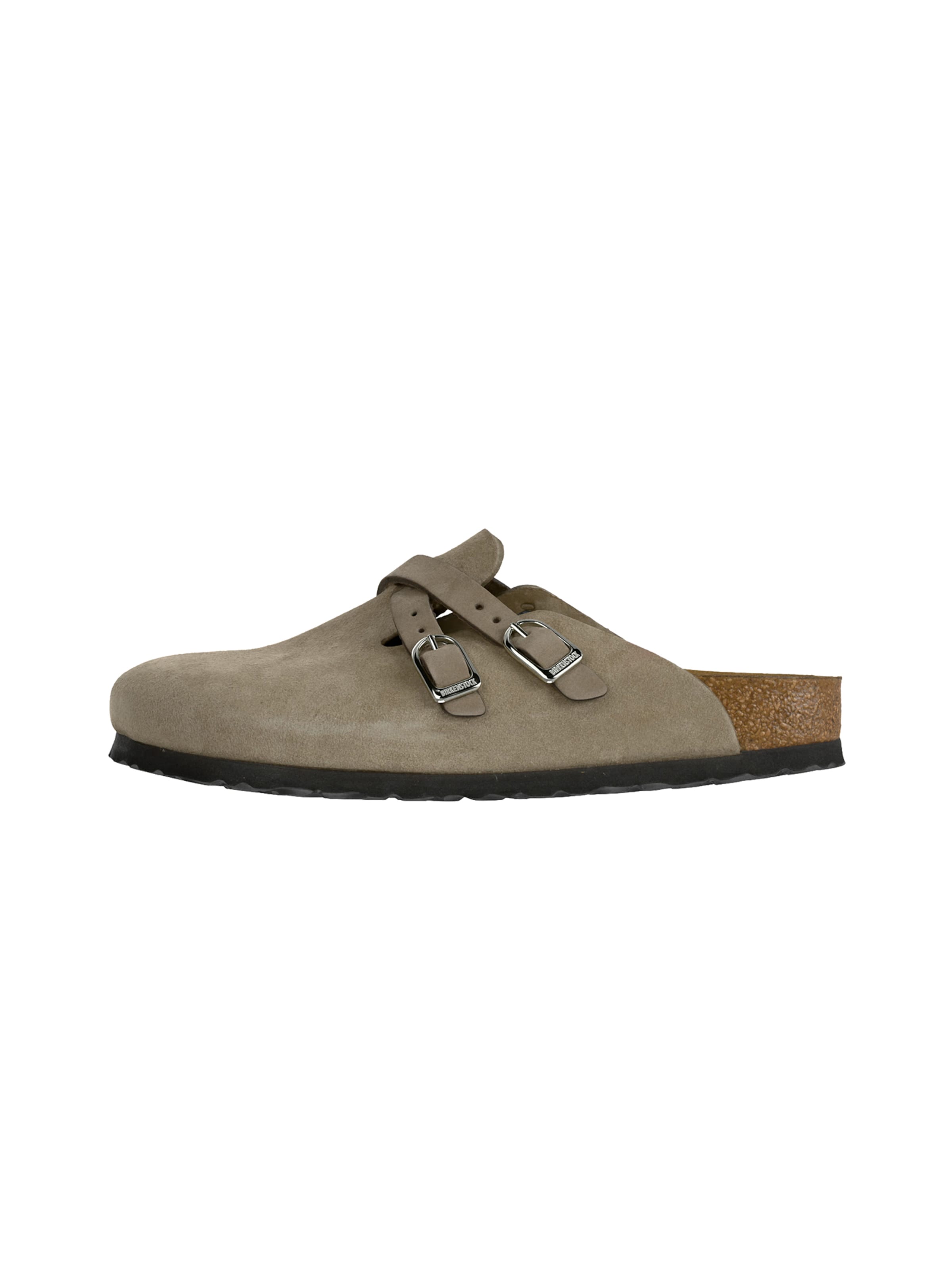 BIRKENSTOCK - Sapato aberto 'Blair' em cinzento: frente