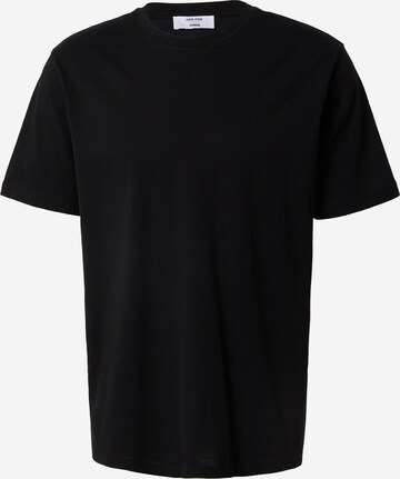 DAN FOX APPAREL Тениска 'Cem' в черно: отпред
