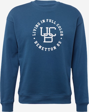 Sweat-shirt UNITED COLORS OF BENETTON en bleu : devant