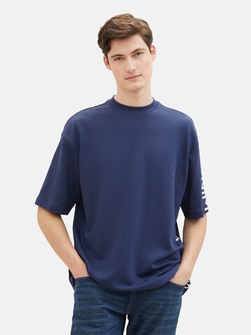 T-Shirt TOM TAILOR DENIM en bleu : devant