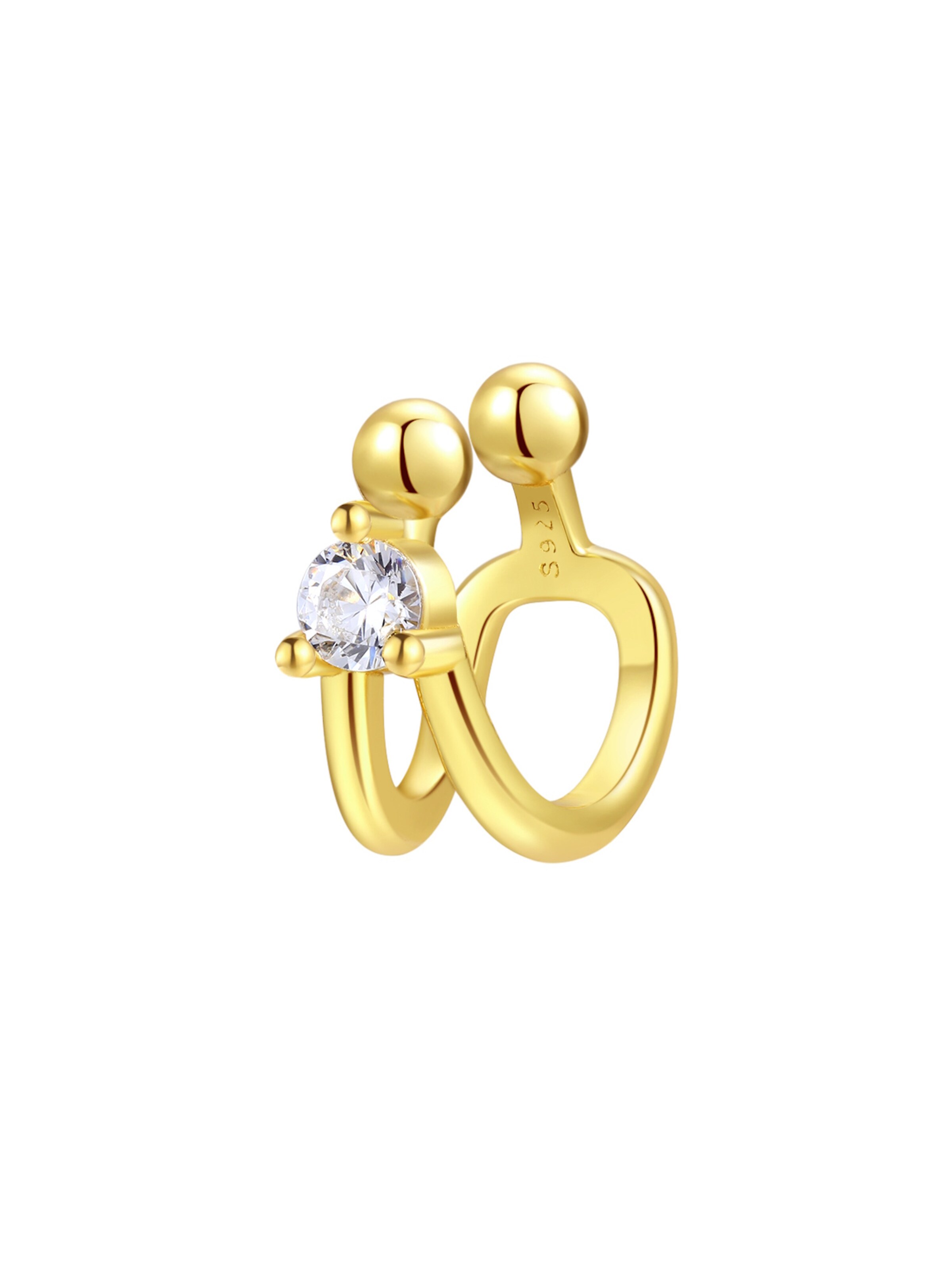 Hey Happiness Ohrringe 'Glow Cuff'‌‌‌ in Gold