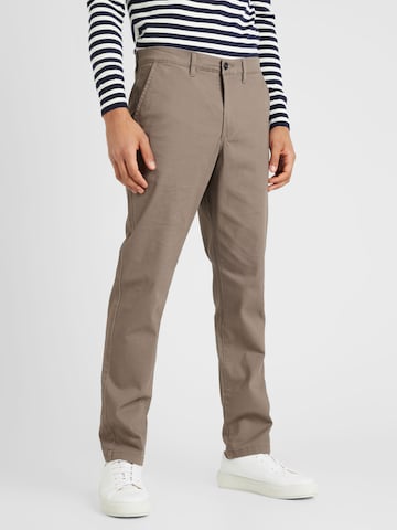 JACK & JONES Обычный Брюки-чинос 'OLLIE DAVE' в Коричневый: спереди