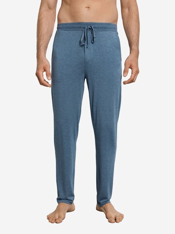 Hanro Regular Pyjamabroek ' Casuals ' in Blauw: voorkant