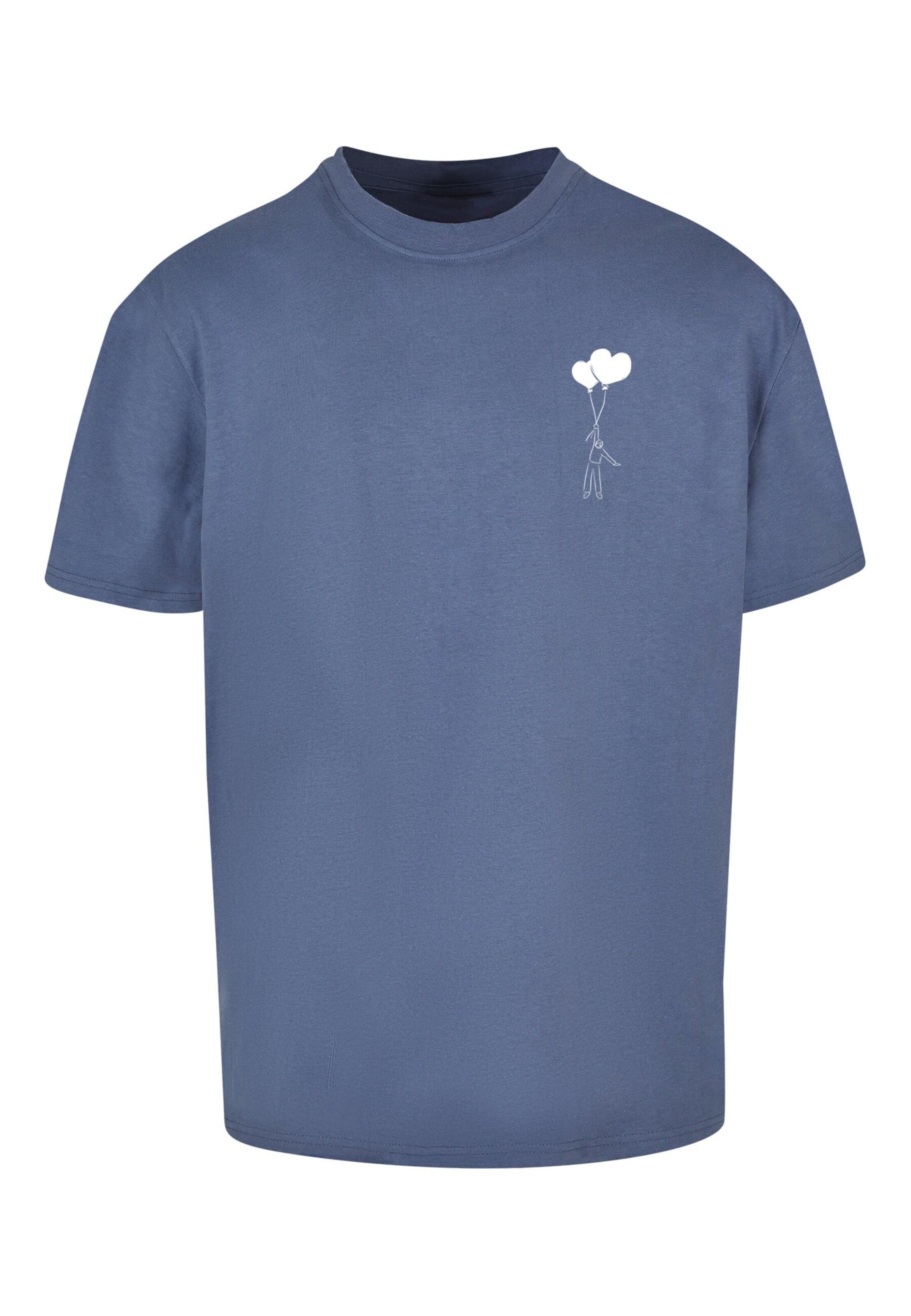 Merchcode Tričko 'Love In The Air' - Modrá