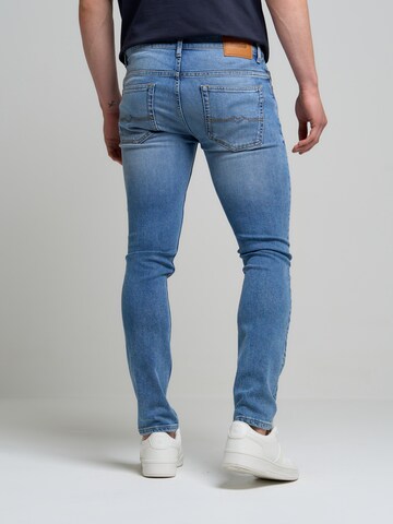 BIG STAR Skinny Jeans 'Deric' in Blauw