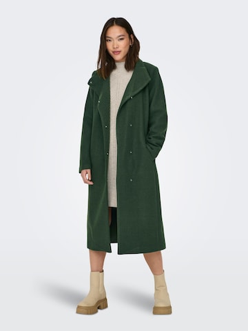 Cappotto di mezza stagione 'EMMA' di ONLY in verde: frontale