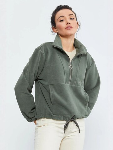 Tommy Life - Casaco de velo em verde: frente