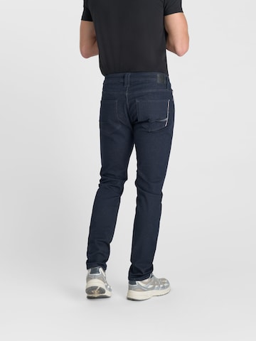 Coupe slim Jean Le Temps Des Cerises en bleu