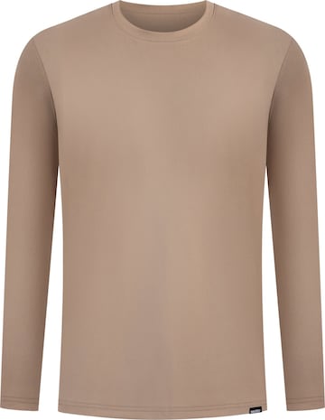 Smilodox Longsleeve Xion Casual Fit in Beige: Vorderseite
