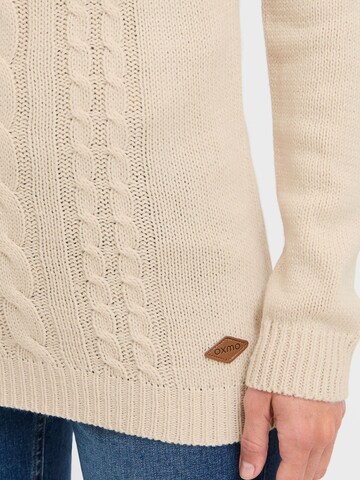 Oxmo Gebreid vest ' OXCable ' in Beige