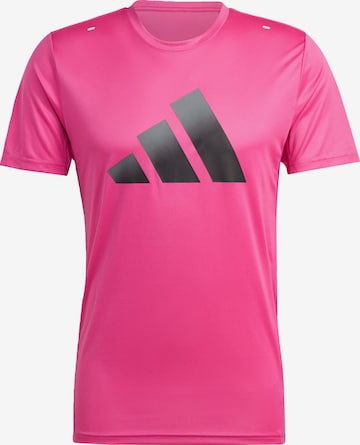 ADIDAS PERFORMANCE Functioneel shirt 'Run Icons' in Roze: voorkant