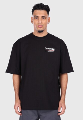 Dropsize Shirt in Zwart: voorkant