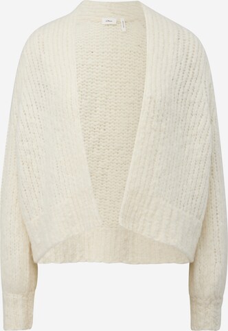 Cardigan s.Oliver BLACK LABEL en blanc : devant