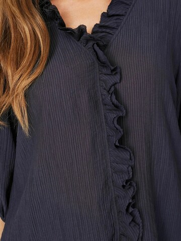 Chemisier 'Anika' co'couture en bleu