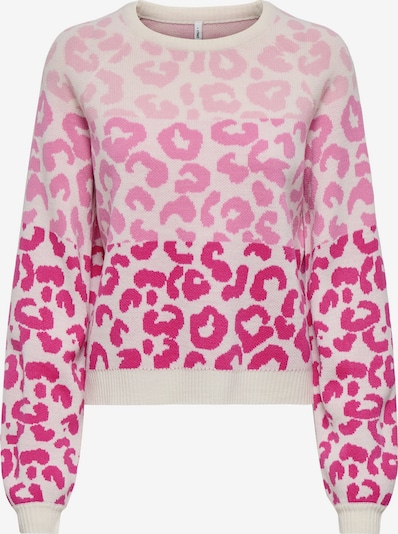 ONLY Neulepaita 'ONLALLIE' värissä vaaleanpunainen / roosa / valkoinen, Tuotenäkymä