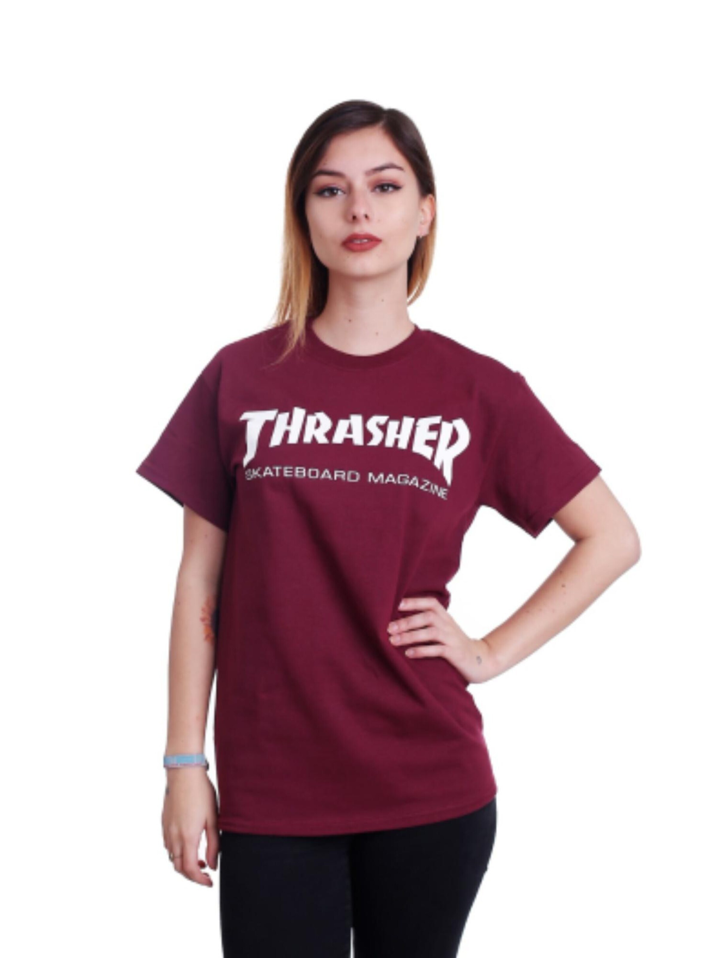 THRASHER T-shirt 'SKATE MAG' i röd