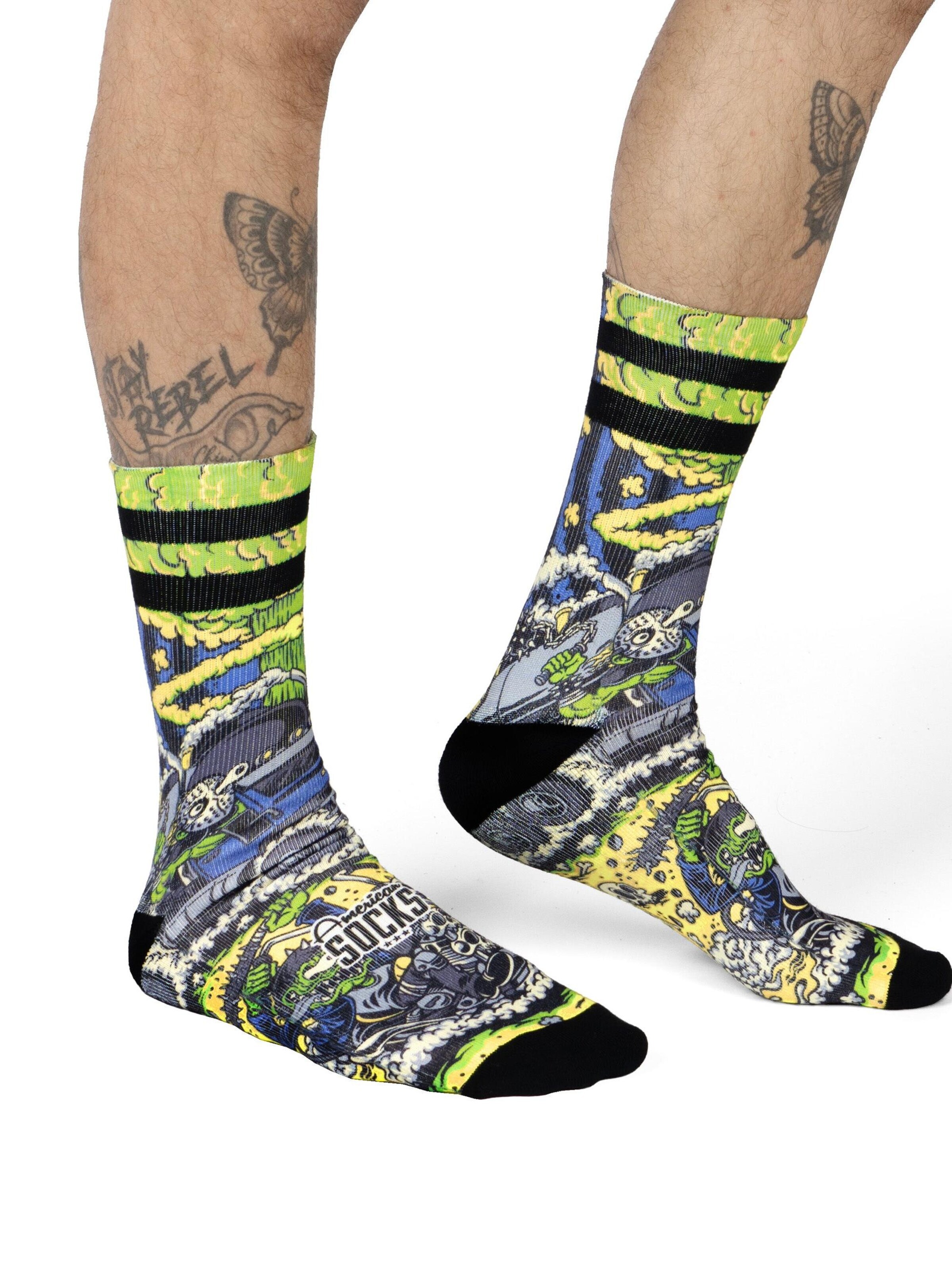 Calzino 'Wasteland' di American Socks in nero